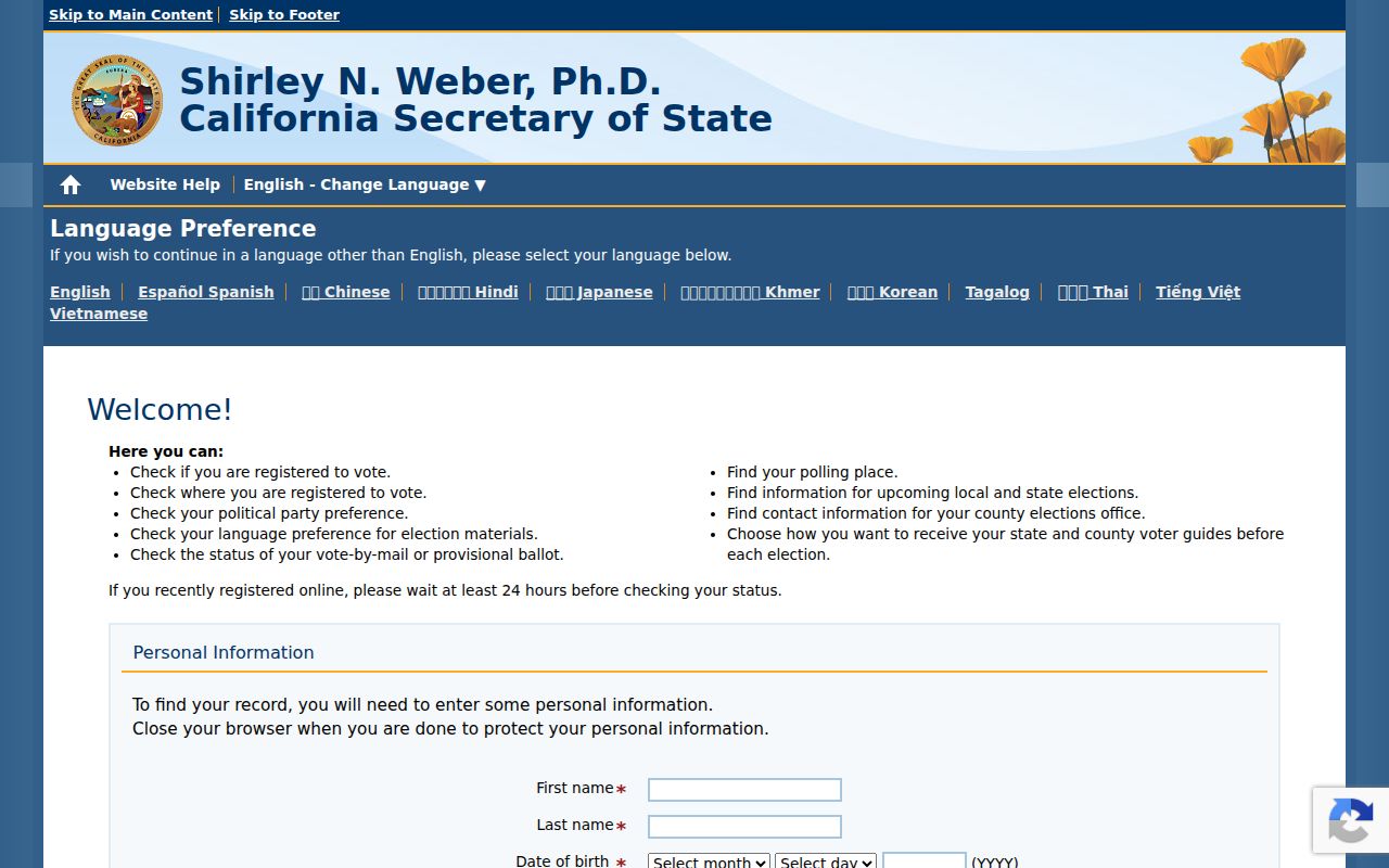 Irvine people search voter lookup for a personal registration check